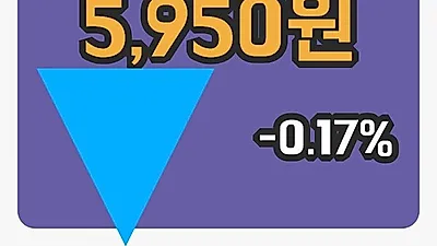 주식마감대상홀딩스우 13일 5,950원 마감