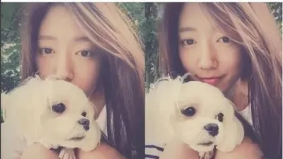 박신혜, 애완견과 다정한 사진 '사랑스러워'