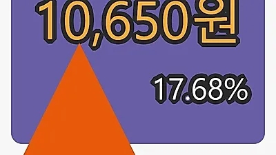에스엔텍마감가 10,650원 17.68프로 변동..