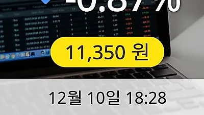 유유제약 10일 11,350원 마감