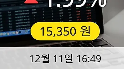 뉴트리바이오텍 11일 15,350원 장종보고
