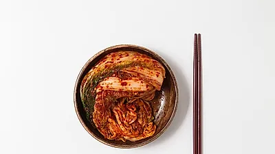 김치의 종류 중 하나인 깍두기를 이용한 깍두기볶음밥