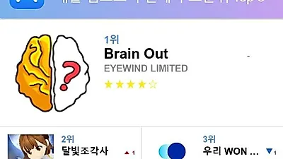 [10월 21일 어플순위]앱스토어 플레이스토어 앱 순위와 분석