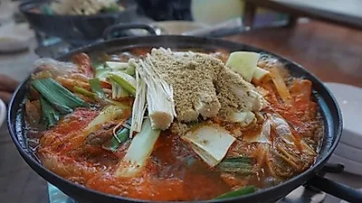 안면도의 향토음식 게국지, 안면도맛집 '시골밥상'