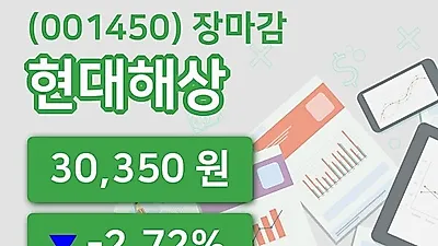 국내주식마감현대해상 29일 30,350원 장 마쳐그래프복습하기