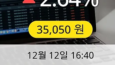 에스에프에이 12일 35,050원 마감보고