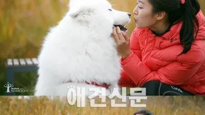 전혜빈, 촬영장서 강아지와 뽀뽀 '부러워'