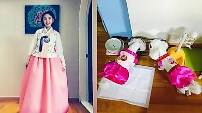 백아연, 반려견과 똑같이 핑크로 무장 '귀요미'