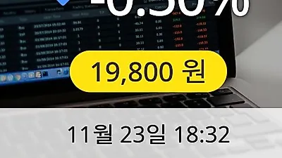 한세실업 23일 19,800원 마감보고