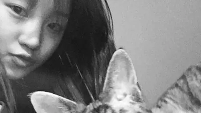 박보람과 고양이, 사랑스러운 투샷