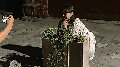 '동백꽃 필 무렵' 공효진, 촌므파탈 포즈? 화분 앞에서 빛나는 꽃미모