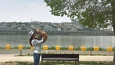 엄정화, 반려견과 다정한 일상 속 행복
