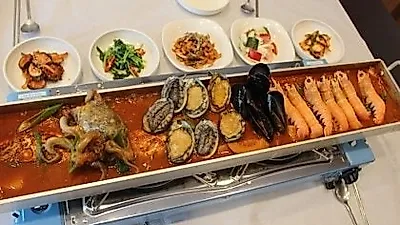 제주도 서귀포시 중문 맛집 '기원뚝배기', 약초숙성 특제양념의 통갈치조림에 생전복 무료