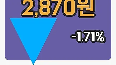국내주식마감유성기업 12일 2,870원 장 마쳐...