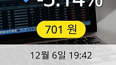 SBI인베스트먼트 6일 701원 마감보고