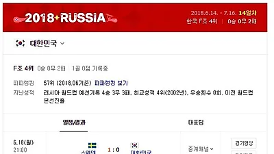 [2018월드컵] 2018 러시아 월드컵 길거리응원, 오늘(27일) F조 마지막 경기 대한민국VS독일전 어디서?