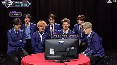 방탄소년단 데뷔 RM "그땐 존재 자체가 시선강탈"···엠카운트다운 방탄 힙합전사 시절 리액션  공개