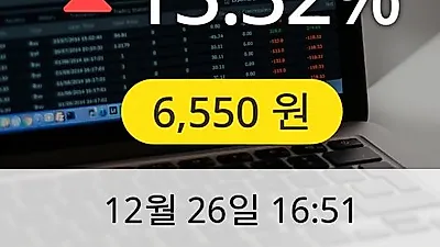 뉴로스 26일 6,550원 마감보고