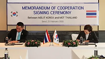 국토교통부 김현미 장관, 태국 교통부와 도로교통분야 MOU 체결...태국 도로사업 수주 활성화 기대