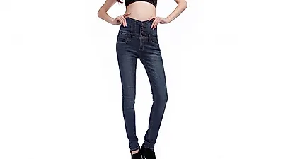 허리부터 다리까지, '하이웨스트 청바지'로 길고 날씬한 핏을