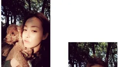 강소라, 반려견과 애정 가득 셀카