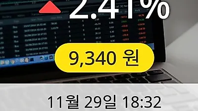 대덕전자 29일 9,340원 마감
