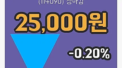 주식마감GKL 15일 25,000원 장종료그래프종합