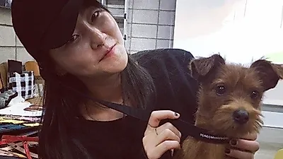 강승현, 반려견과 훈훈한 투샷 "견셔니스타"