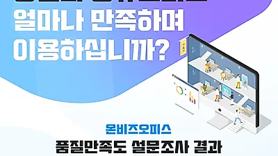 온비즈오피스, 품질만족도 설문조사 결과발표...1위 저렴한 비용