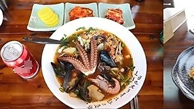 제주도 애월 맛집, '반딧불 한담'에서 퓨전 음식 제공