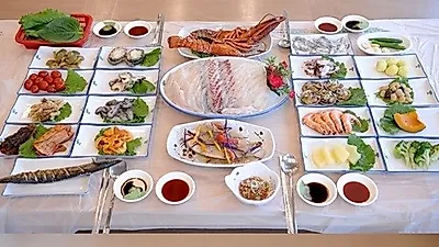 하모샤브샤브 별미 찾아 가볼만한 여수 맛집 여행, '무등산횟집' 해산물 상차림에 미각 만족