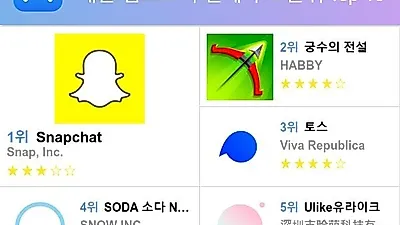 [6월 3일 앱차트]플레이스토어 및 앱스토어 순위