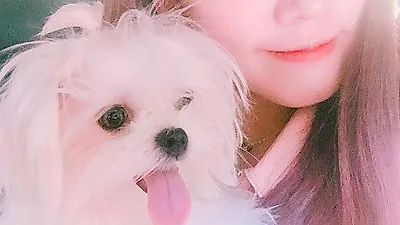 김남주, 반려견과 상큼한 셀카 "핑크"