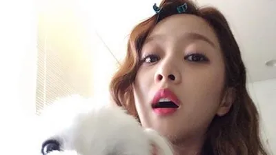 조보아, 반려견과 사랑스러운 투샷 '심쿵'