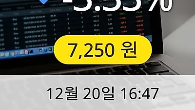 KH바텍 20일 7,250원 장종료