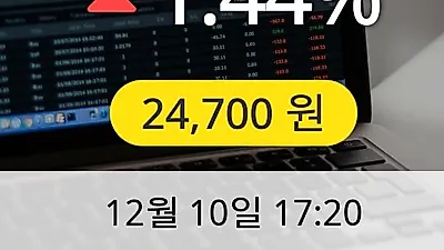 대상 10일 24,700원 마감