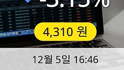 뉴로스 5일 4,310원 마감보고