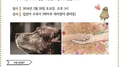 해마루 케어센터, 노령견을 위한 강연 연다