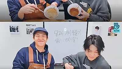 방탄소년단 지민XRM, 달고나 커피 만들기 "누가 이런거 만든거야"