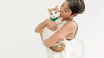 치타, 반려묘와 다정다감 "동물보호법 안에서 따뜻하게 보호받길…"
