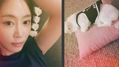 강예원, 감기 걸린 반려견 로미에 "힘내요"