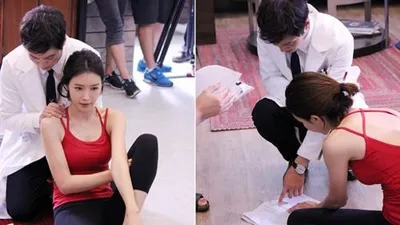 아는형님 채정안, 요가복 입은 채 환상 S라인 과시…뒤의 멋진 남자는 누구?