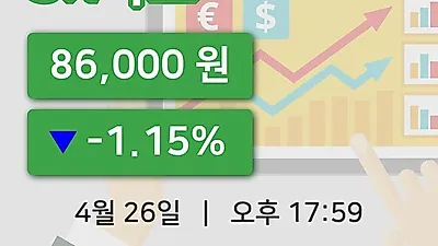 주식마감SK가스 26일 86,000원 장종료