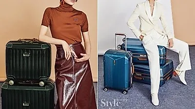 하트만(hartmann), 김서형 화보 공개, 카리스마 넘치는 럭셔리 트래블룩 선보여