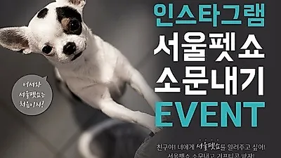 2018 서울펫쇼 인스타그램 소문내기 이벤트 진행