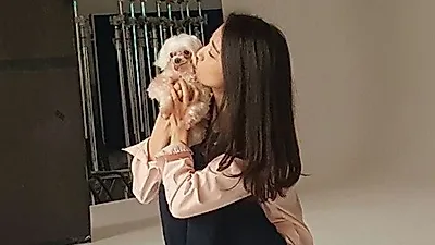 박하선, 반려견과 함께 동물보호법 개정 독려 "쉐리와 좋은 일"