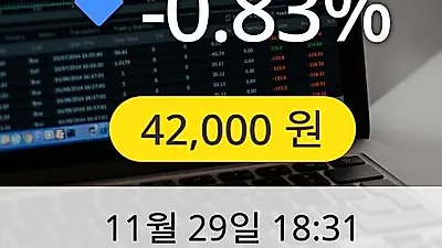 롯데정밀화학 29일 42,000원 마감보고