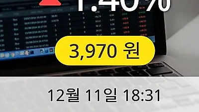 쌍용차 11일 3,970원 마감보고