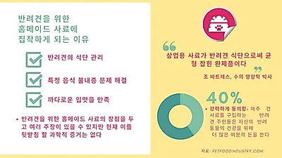 직접 만든 ‘홈메이드’ 사료 ‘시판’ 보다 좋을까?