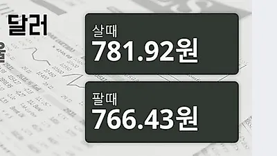 13일 뉴질랜드 달러 살때 781.92원, 팔때 766.43원 ▼-0.2%감소
